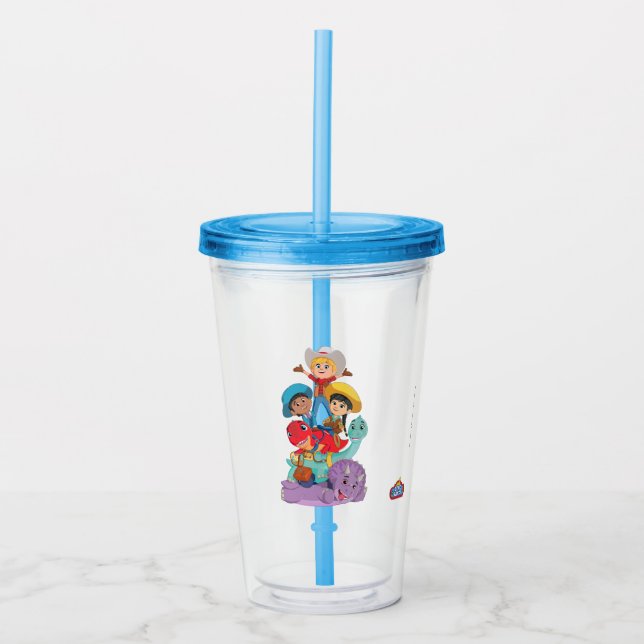 Dino Ranch Friends Acrylic Tumbler (Front)