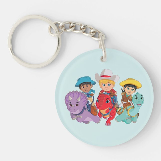 Dino Ranch Friends Design Key Ring (Front)