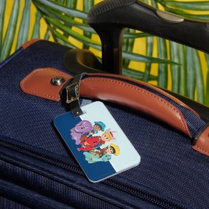 Dino Ranch Friends Design Luggage Tag