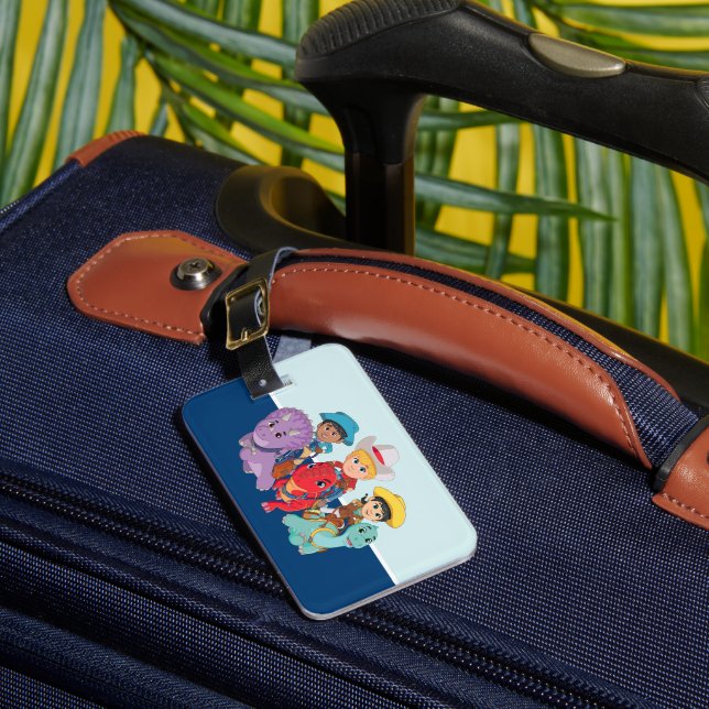 Dino Ranch Friends Design Luggage Tag (Front Insitu 1)