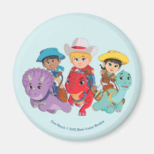 Dino Ranch Friends Design Magnet