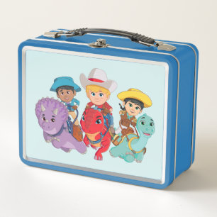 Dino Ranch Friends Design Metal Lunch Box