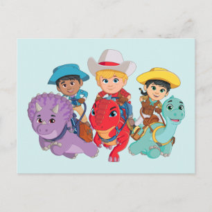 Dino Ranch Friends Design Postcard