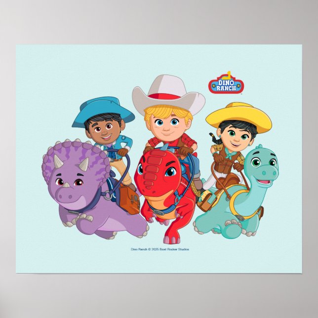 Dino Ranch Friends Design Poster (Front)