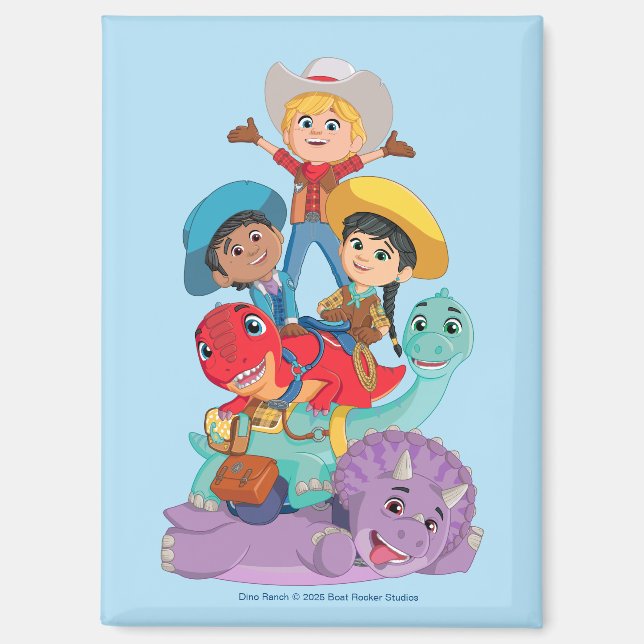 Dino Ranch Friends Magnet (Front)