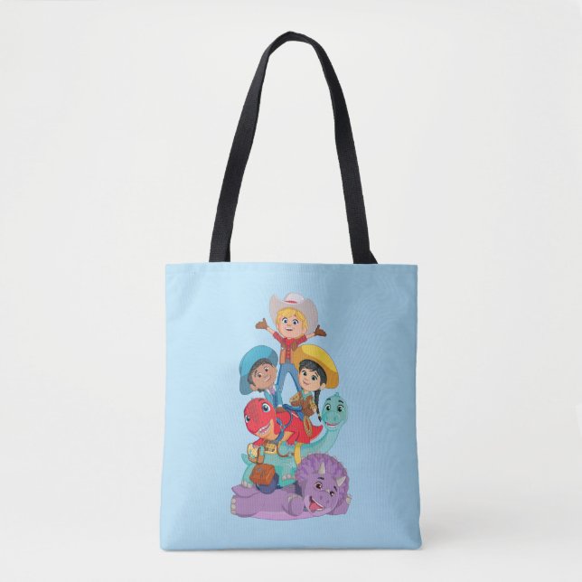 Dino Ranch Friends Tote Bag (Front)