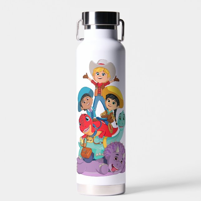Dino Ranch Friends Water Bottle (Front)