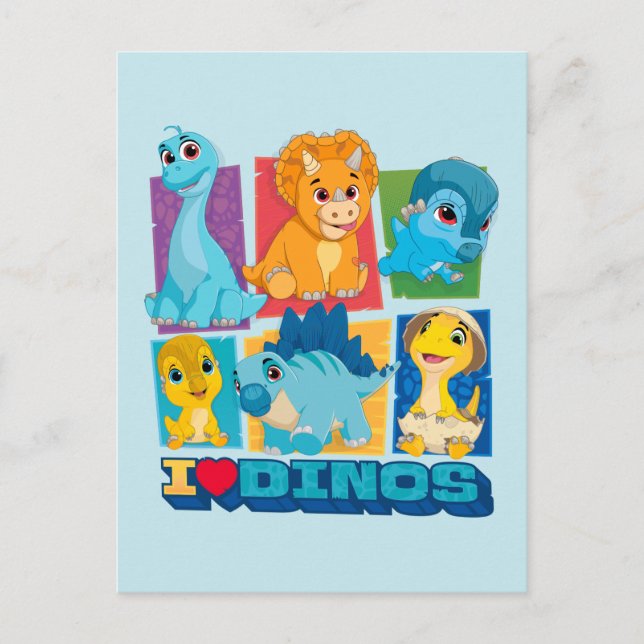 Dino Ranch | Fun & Colourful Dinosaur Postcard (Front)