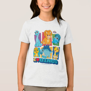 Dino Ranch   Fun & Colourful Dinosaur Tri-Blend Shirt