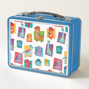 Dino Ranch Pattern Metal Lunch Box