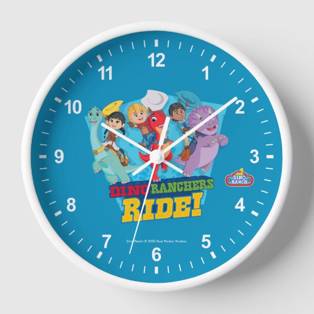 Dino Ranch | The Ranchers Ride! Clock (Front)