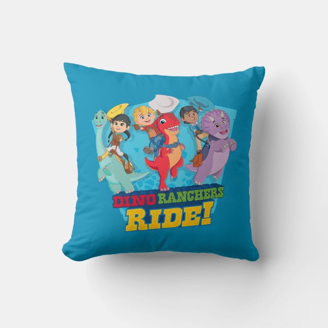 Dino Ranch | The Ranchers Ride! Cushion (Front)