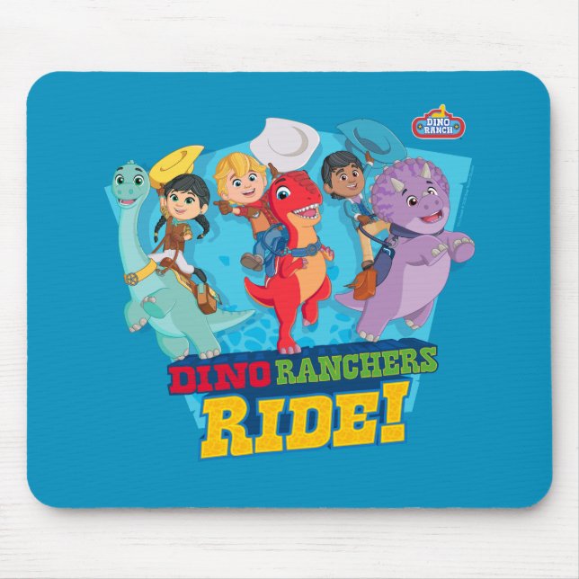 Dino Ranch | The Ranchers Ride! Mouse Mat (Front)