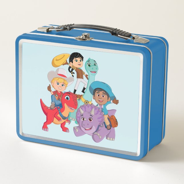 Dino Ranch Yee Haw! Metal Lunch Box (Front)