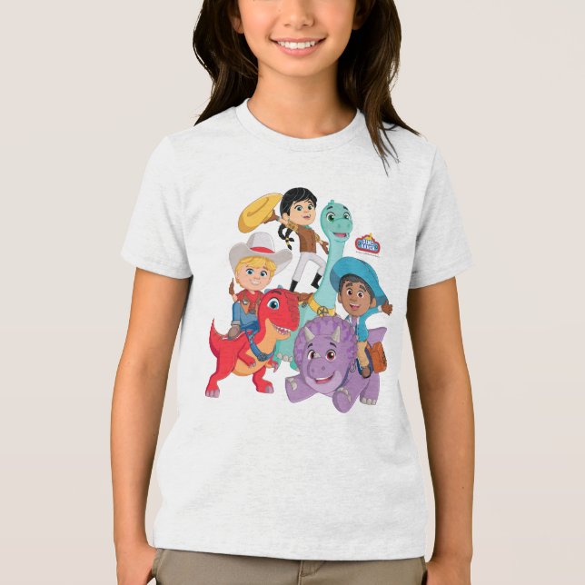 Dino Ranch Yee Haw! Tri-Blend Shirt (Front)