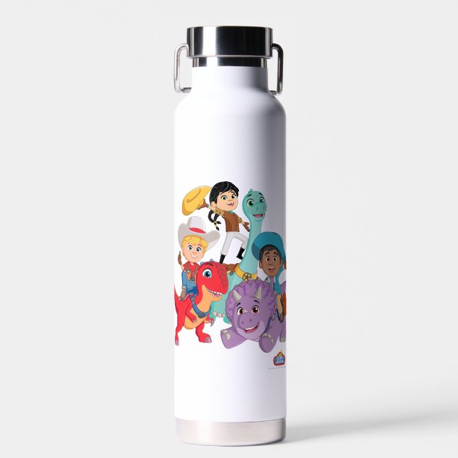 Dino Ranch Yee Haw! Water Bottle (Front)