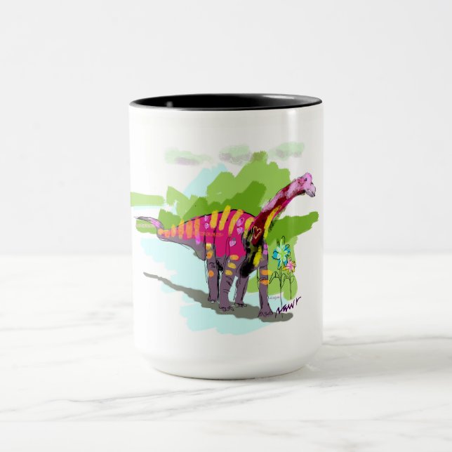 DINO_Rapetosaurus krausei 15oz  Doodle Mug (Center)