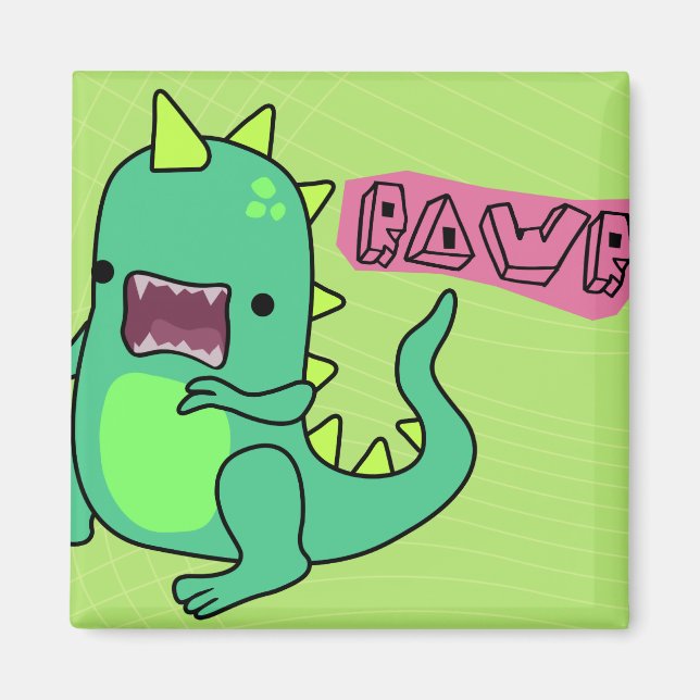 Dino Rawr Magnet (Front)