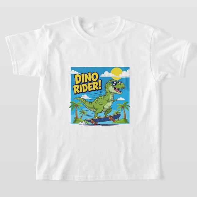 "Dino Rider – Skate into Adventure!" T-Shirt (Laydown)