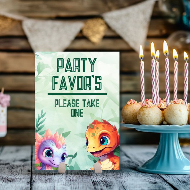 Dino Roar Favor, Cards & Gift Poster Print Set (Creator Uploaded)