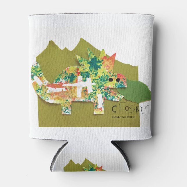 Dino Roar - Kids Art for CHOC Can Cooler (Front)