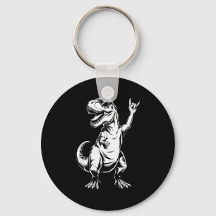 Dino Rock N Roll Rock Music Rock Dinosaur Men Wome Key Ring