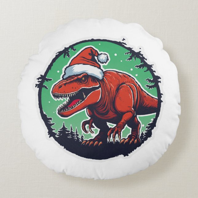 Dino Santa Pillow (Front)
