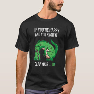 Dino Saying Clap Your Hand Trex T-Shirt