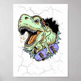 Dino Skatista Poster
