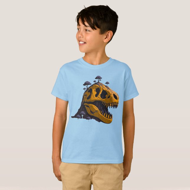 Dino Skull Island Graphic T-Shirt (Front Full)