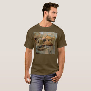 Dino Skull Oil Painting T-Shirt