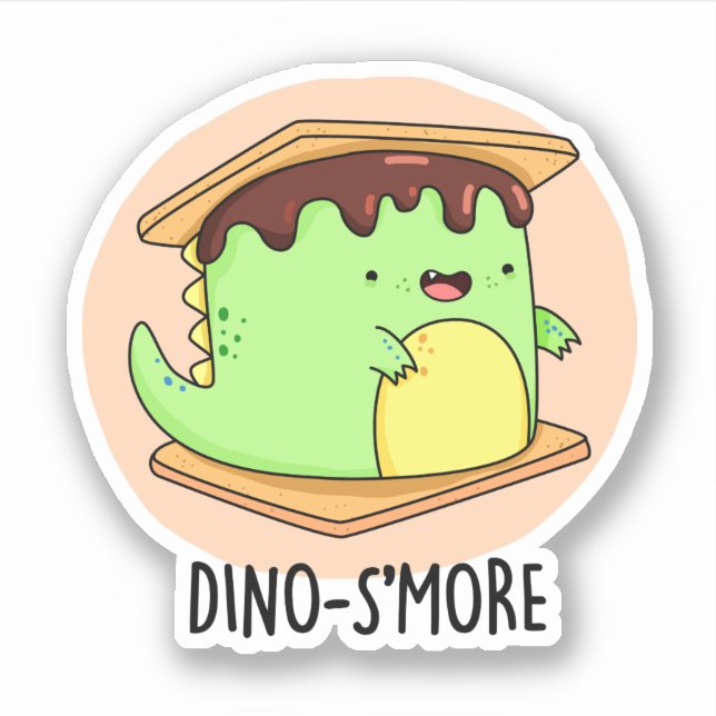 Dino-smore Funny Dinosaur Smore Pun  (Front)