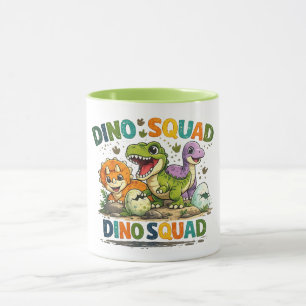 Dino Squad Cute Dinosaur Coffee Mug