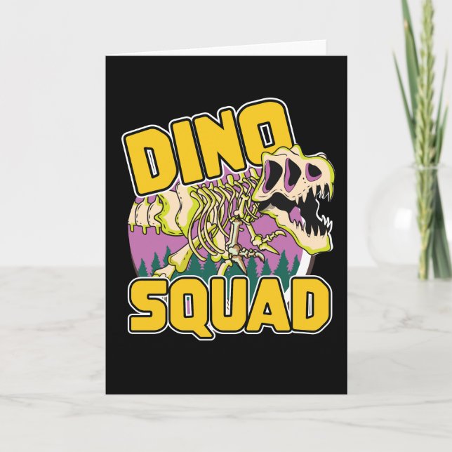 Dino Squad logo Invitation (Front)