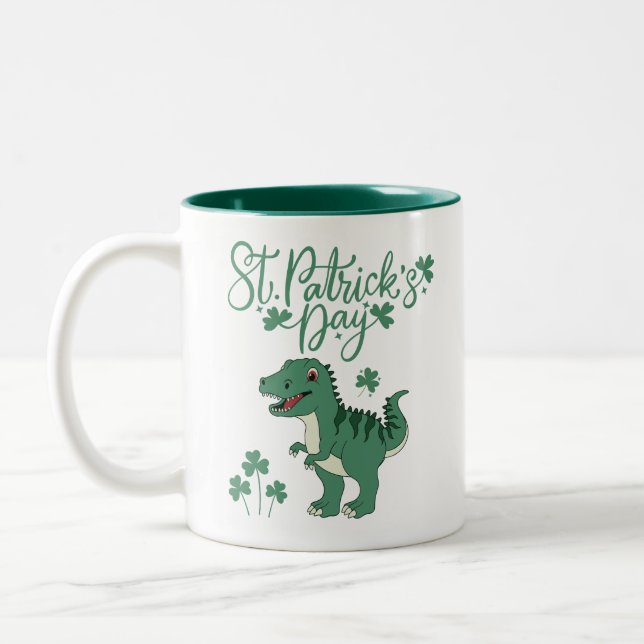 Dino St. Patrick's Day Mug  (Left)