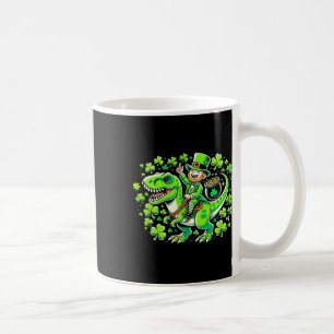 Dino St Patricks Day T-rex Boys St Pats Dinosaur L Coffee Mug