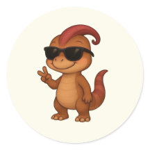 Dino Sticker Sheet – Cresty Cool Edition