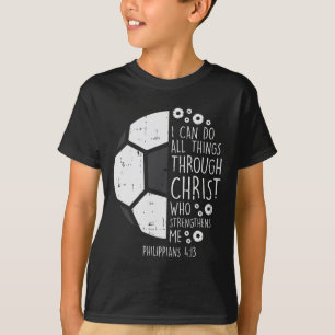 Dino Striker T-rex Soccer Kick Funny Dinosaur Spor T-Shirt
