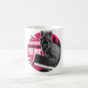 Dino Synth Musician Coffee Mug