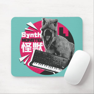 Dino Synth Musician Mouse Mat