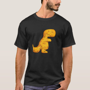 Dino T-Rex Chicken Nugget Pattern Funny Dino Tyran T-Shirt