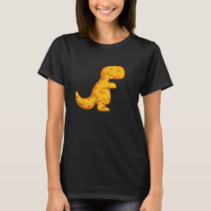 Dino T-Rex Chicken Nugget Pattern Funny Dino Tyran T-Shirt