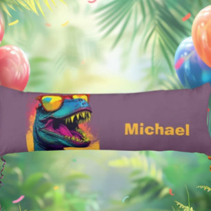 Dino T Rex Kids Body Pillow