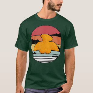 Dino terodactilo Chicken Nugget Retro Vintage T-Shirt
