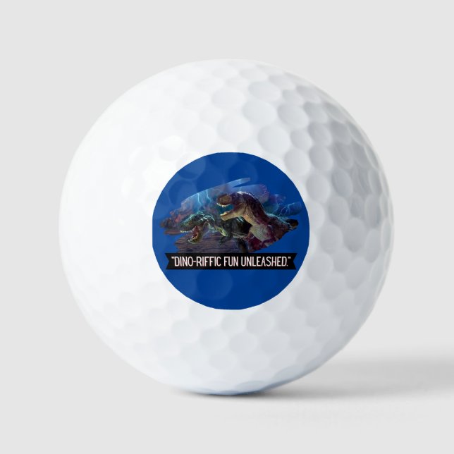 dino - terrific fununleashed  golf balls (Front)