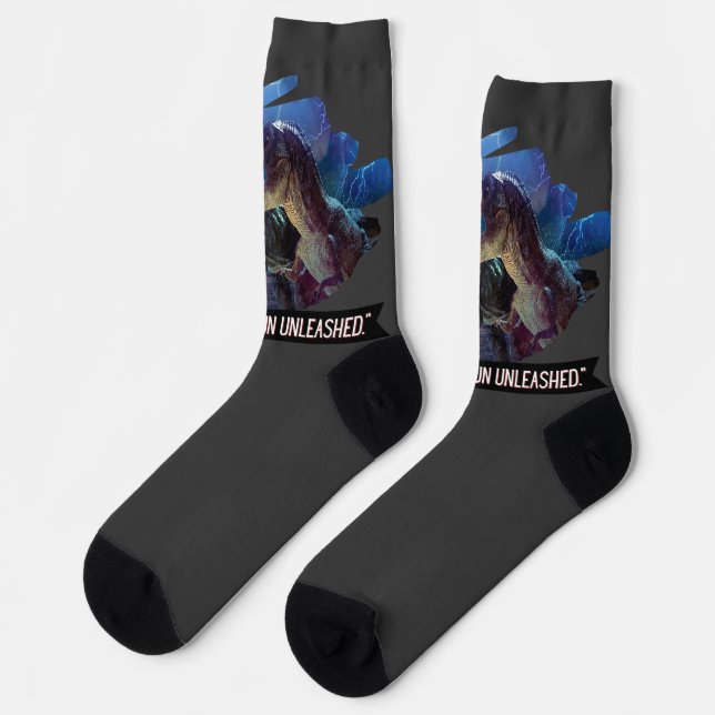 dino - terrific fununleashed  socks (Left)