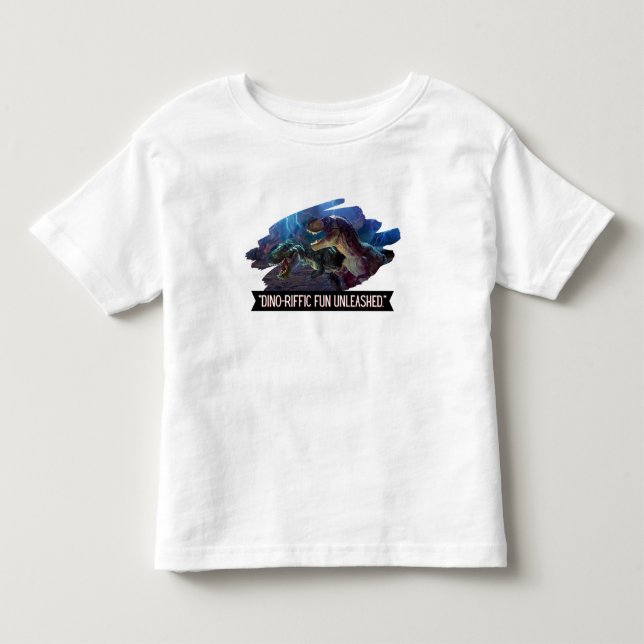 dino - terrific fununleashed  toddler T-Shirt (Front)