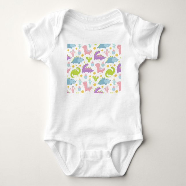 Dino Time Baby Bodysuit (Front)