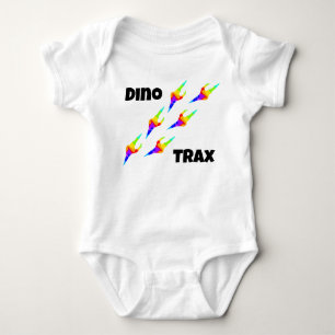 DINO TRAX ONE PIECE BABY BODYSUIT