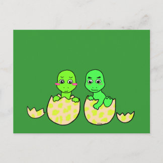 Dino Twins Postcard